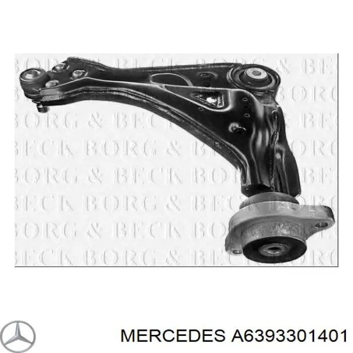 Купити A6393301401 Mercedes Лівий важіль передній нижній підвіски