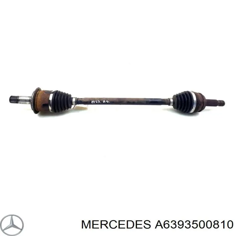 A6393500810 Mercedes Піввісь задня, ліва