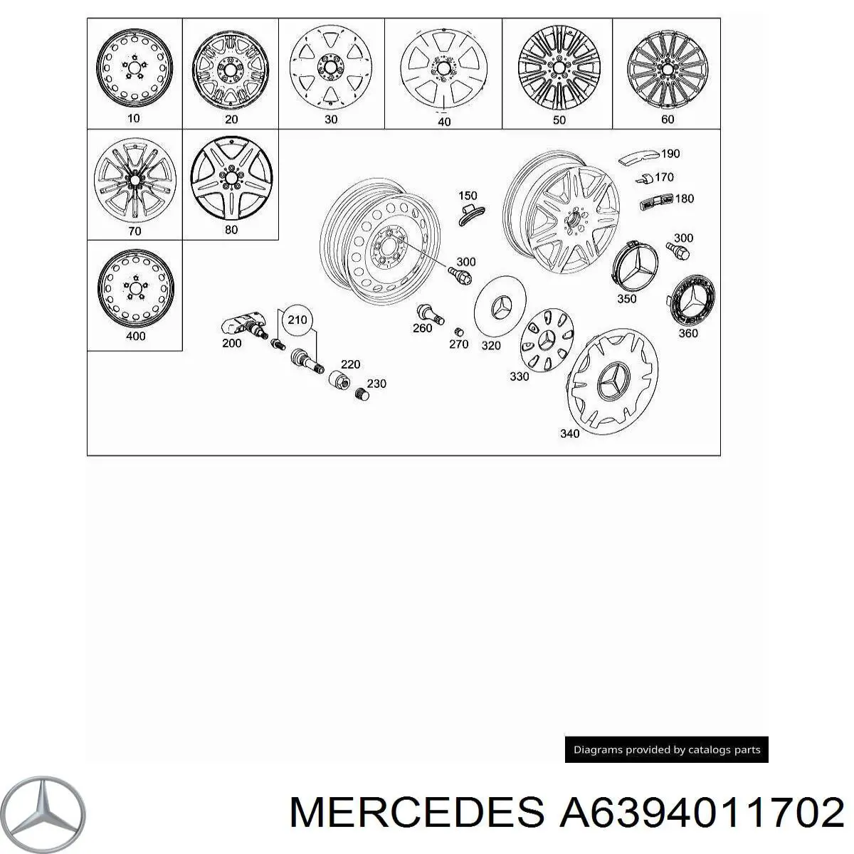 Диск колесний Mercedes A6394011702 ціна, від 23.48 USD