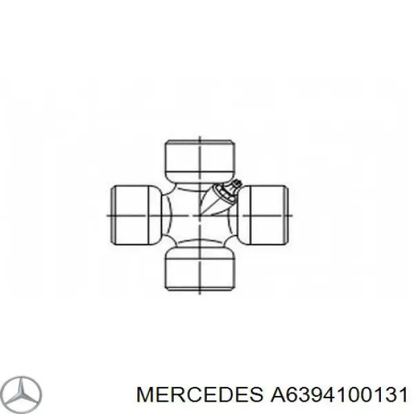 A6394100131 Mercedes Хрестовина карданного валу