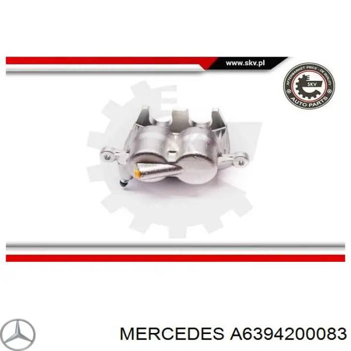 Супорт гальмівний передній лівий Mercedes A6394200083 ціна, від 59.60 USD