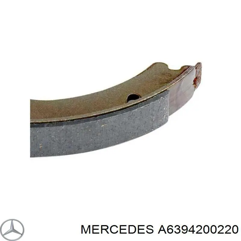Колодки ручника / стоянкового гальма Mercedes A6394200220 ціна, від 19.77 USD