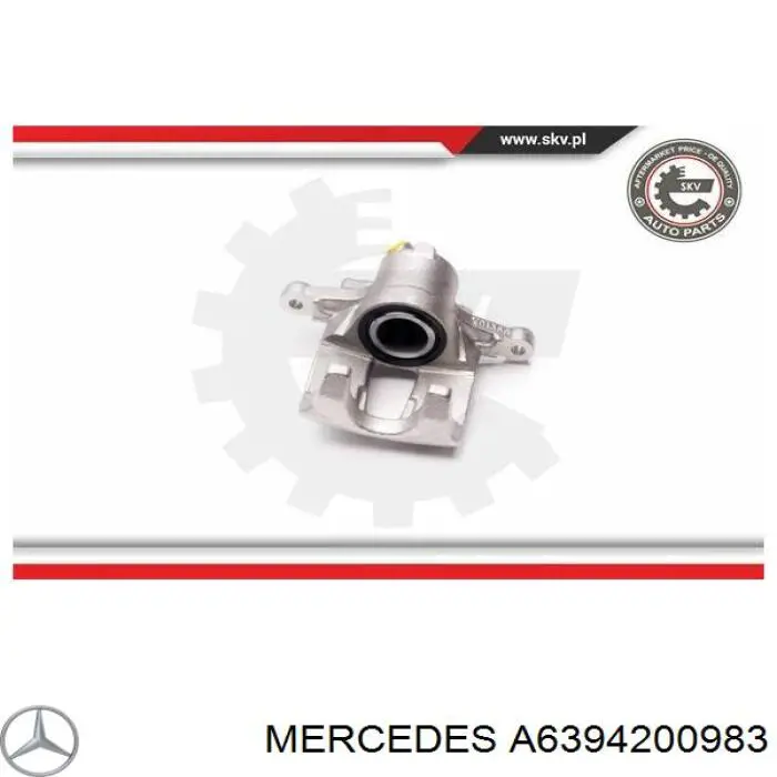 Супорт гальмівний задній правий Mercedes A6394200983 ціна, від 34.08 USD