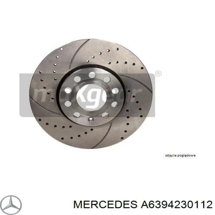 Задні дискові гальма Mercedes A6394230112 ціна, від 25.74 USD