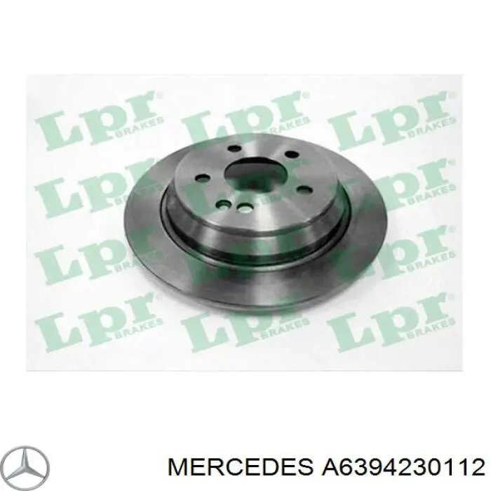 Купити A6394230112 Mercedes Диск заднього гальма