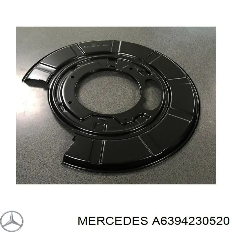 Купити A6394230520 Mercedes Захист гальмівного диска заднього, правого