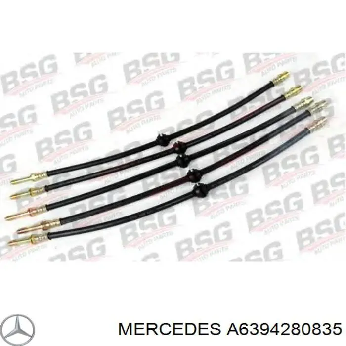 Гальмівні шланги передні A6394280835 Mercedes
