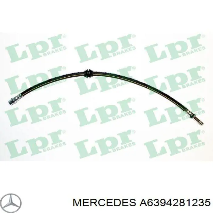 Шланг гальмівний передній Mercedes A6394281235 ціна, від 9.59 USD