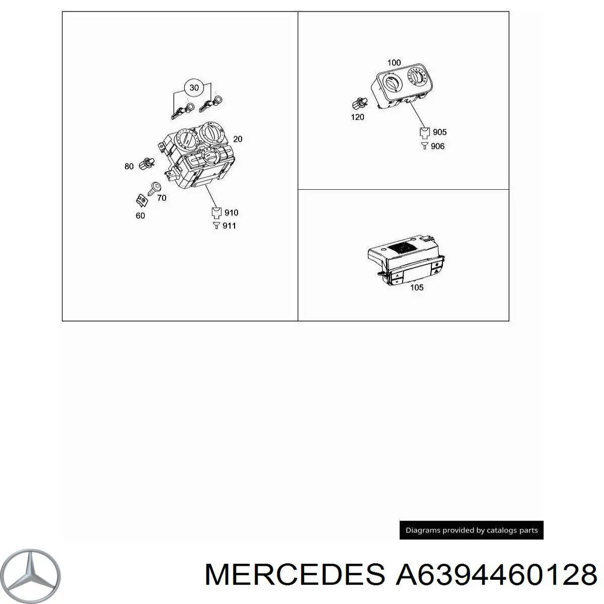  Mercedes A6394460128 ціна, від 17.86 USD