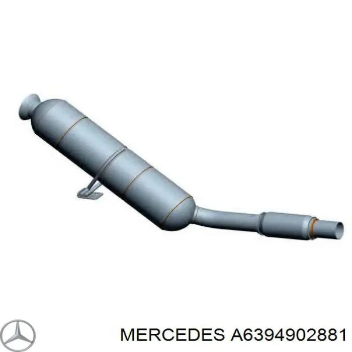 A6394902881 Mercedes Штани глушника передні