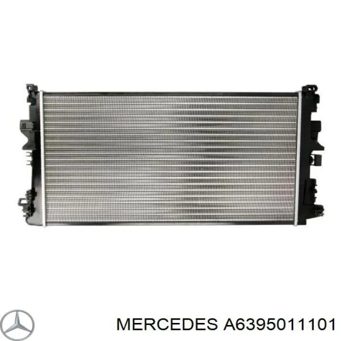 A6395011101 Mercedes радіатор охолодження двигуна