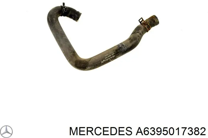 Шланг/патрубок радіатора охолодження, верхній A6395017382 Mercedes