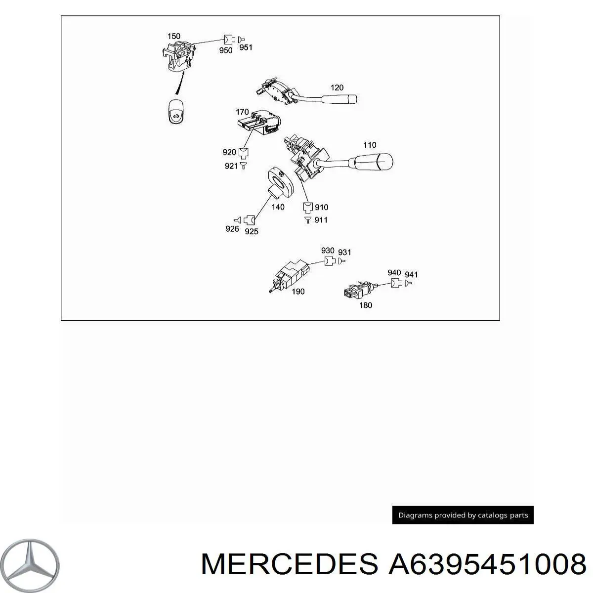 Замок запалювання Mercedes A6399002301 ціна, від 227.08 USD