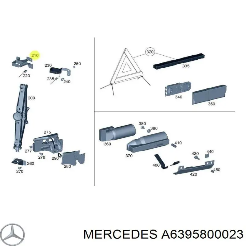  Mercedes A6395800023 ціна, від 11.07 USD