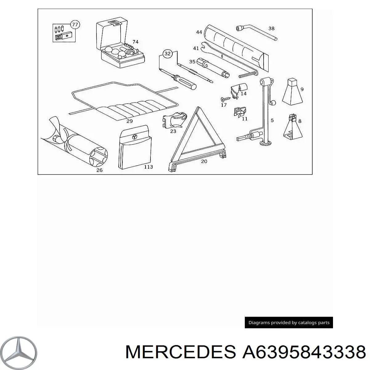  Mercedes A6395843338 ціна, від 76.00 USD