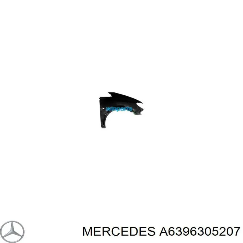 A6396305207 Mercedes крило переднє праве