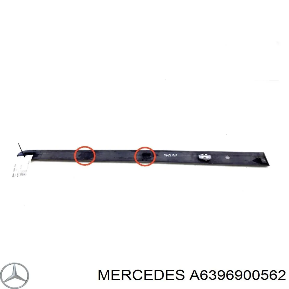 Молдинг передньої правої двері Mercedes A6396900562 ціна, від 4.12 USD