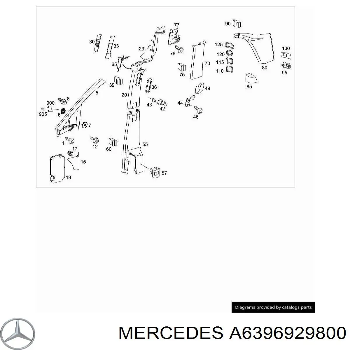  Mercedes A6396929800 ціна, від 3.72 USD