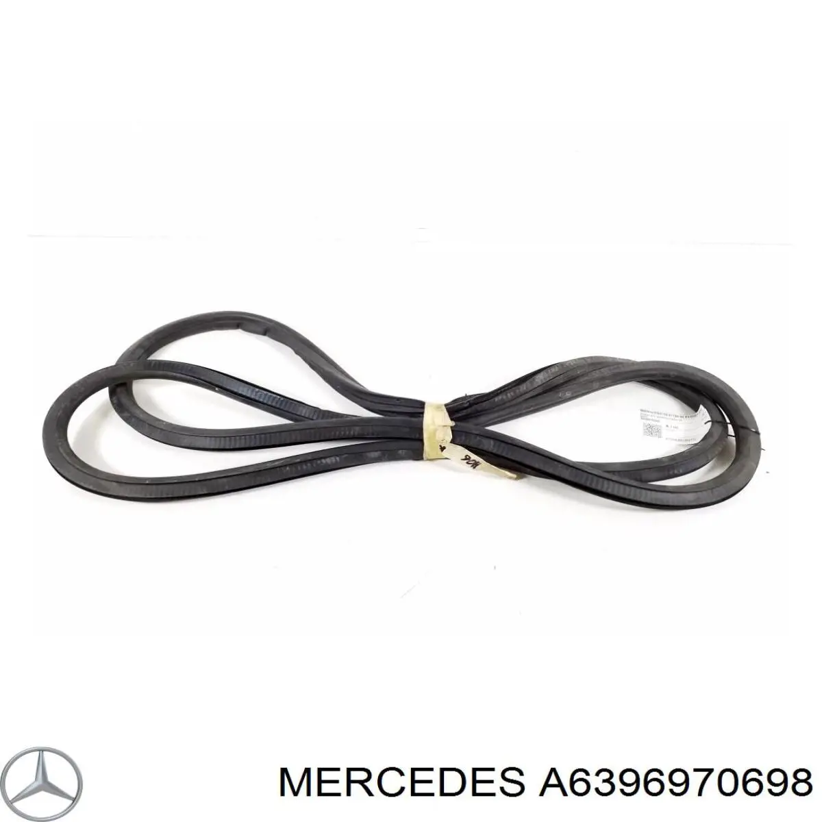 Ущільнювач дверей передніх, лівих (на кузові) Mercedes A6396970698 ціна, від 23.53 USD