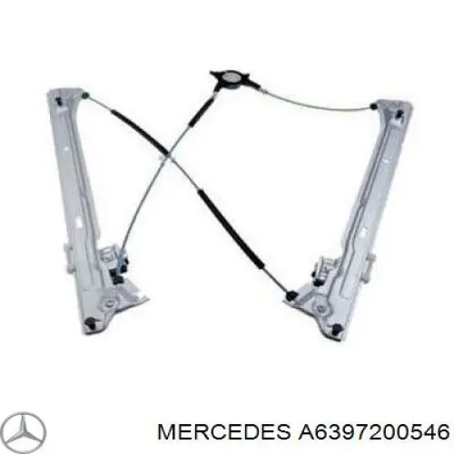 A6397200546 Mercedes механізм склопідіймача двері передньої, правої