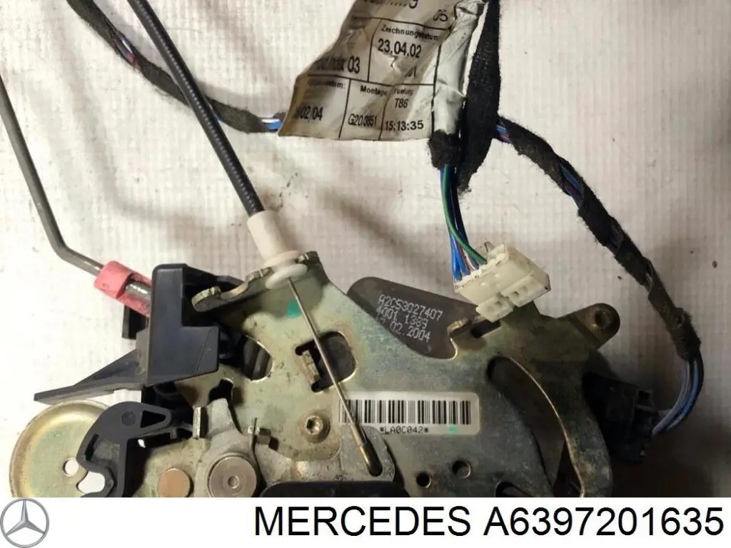 Замок передньої двері, лівої A6397201635 Mercedes