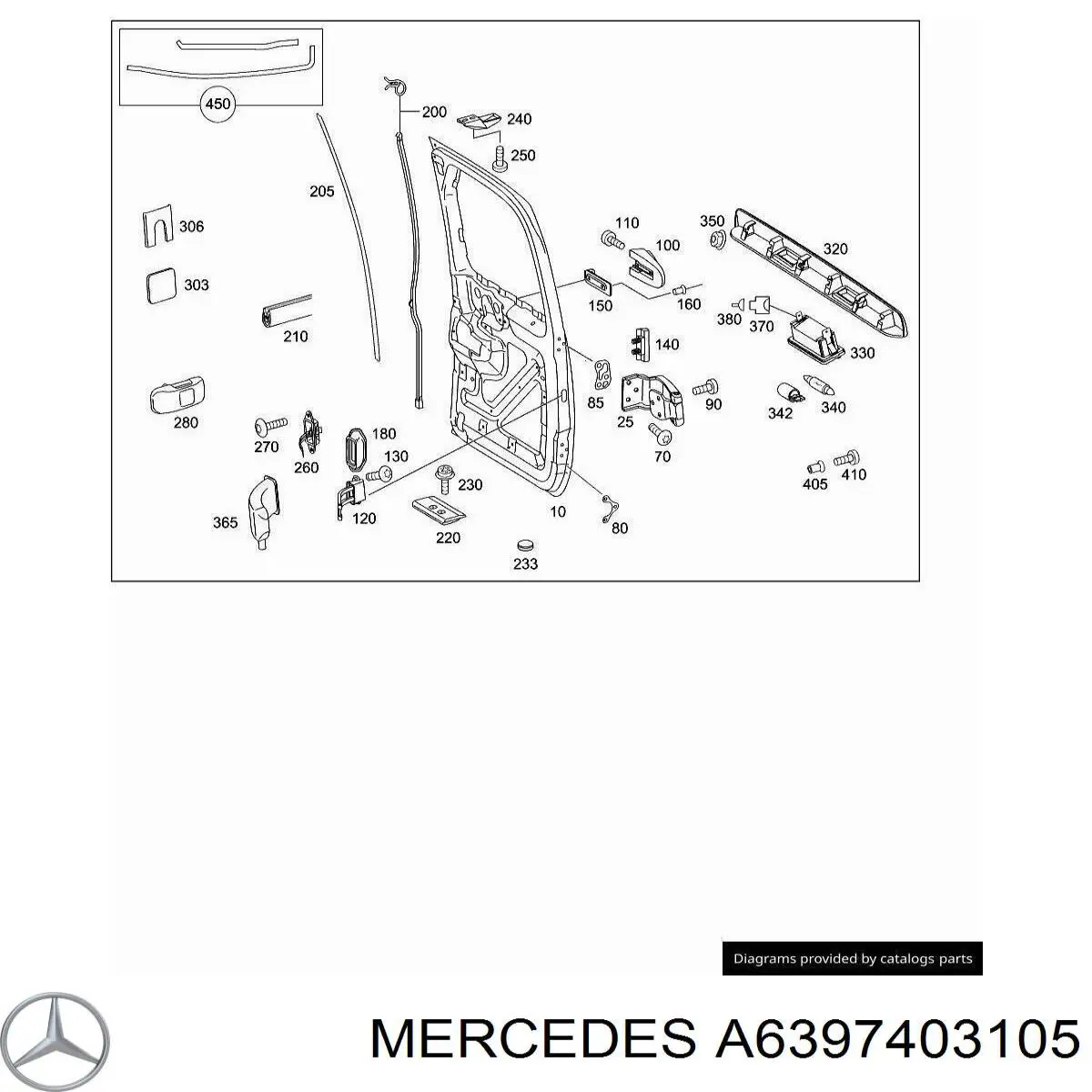 A6397403105 Mercedes Двері задка (двоє дверей)