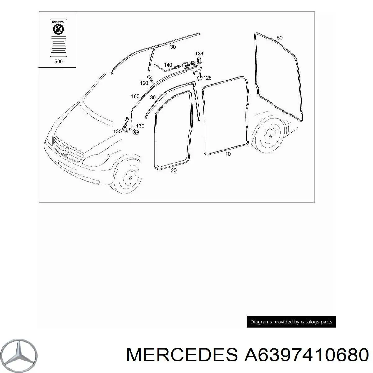  Mercedes A6397410680 ціна, від 21.13 USD