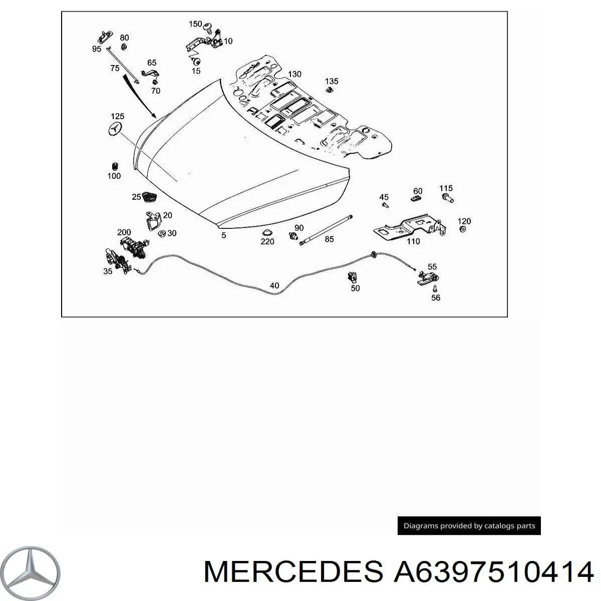  Mercedes A6397510414 ціна, від 1.56 USD
