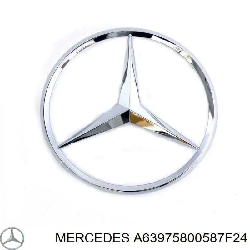 A63975800587F24 Mercedes Емблема кришки багажника, фірмовий значок