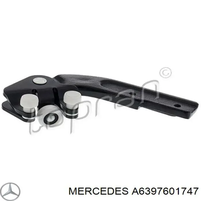 Ролик двері бічної/зсувної, правий нижній Mercedes A6397601747 ціна, від 23.84 USD