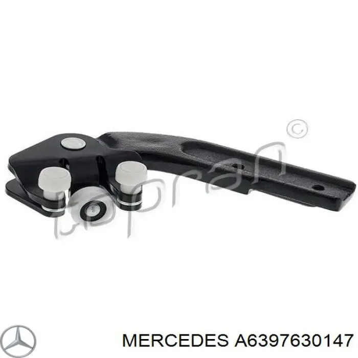 Ролик двері бічної/зсувної, правий нижній Mercedes A6397630147 ціна, від 19.76 USD