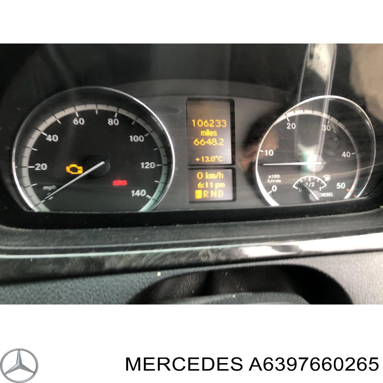 6397660265 Mercedes обмежувач зсувної двері, нижній на кузові