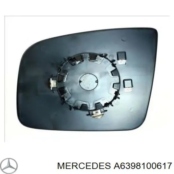 A6398100617 Mercedes Дзеркальний елемент лівий