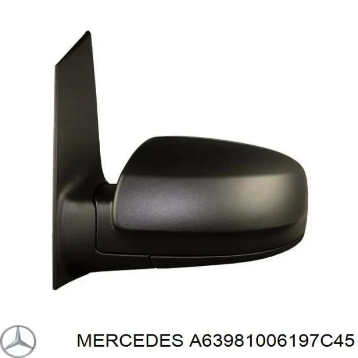A63981006197C45 Mercedes Дзеркало заднього виду, ліве