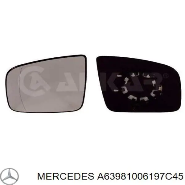 Ліве бічне дзеркало Mercedes A63981006197C45 ціна, від 67.35 USD