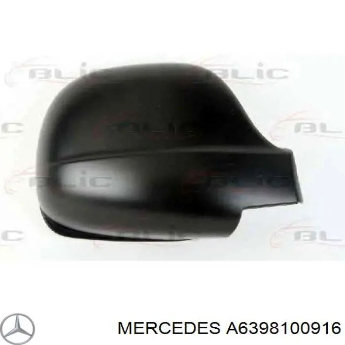 Купити A6398100916 Mercedes Бічне дзеркало заднього виду ліве