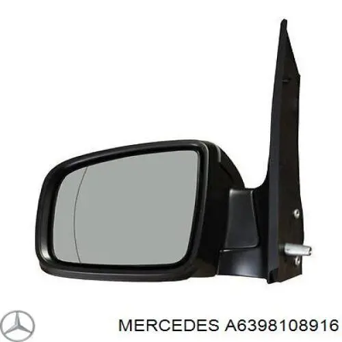 Ліве бічне дзеркало Mercedes A6398108916 ціна, від 98.06 USD