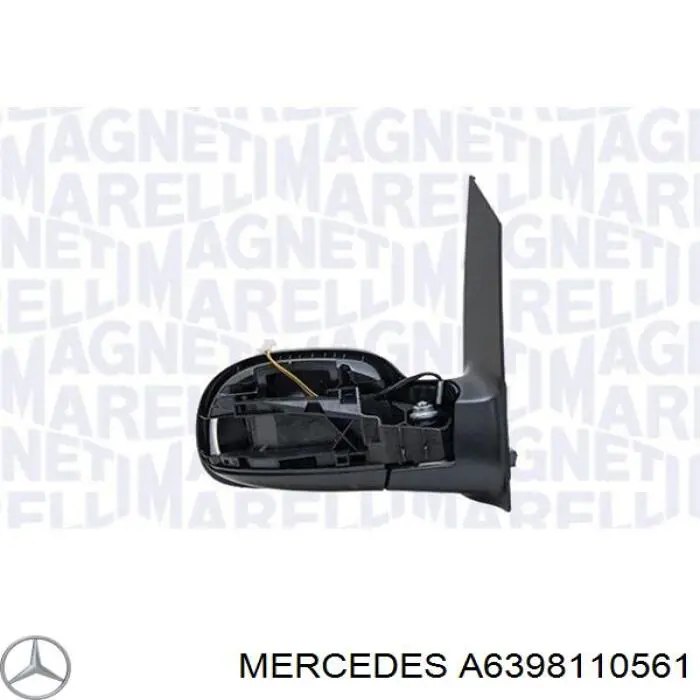 Купити A6398110561 Mercedes Дзеркало праве