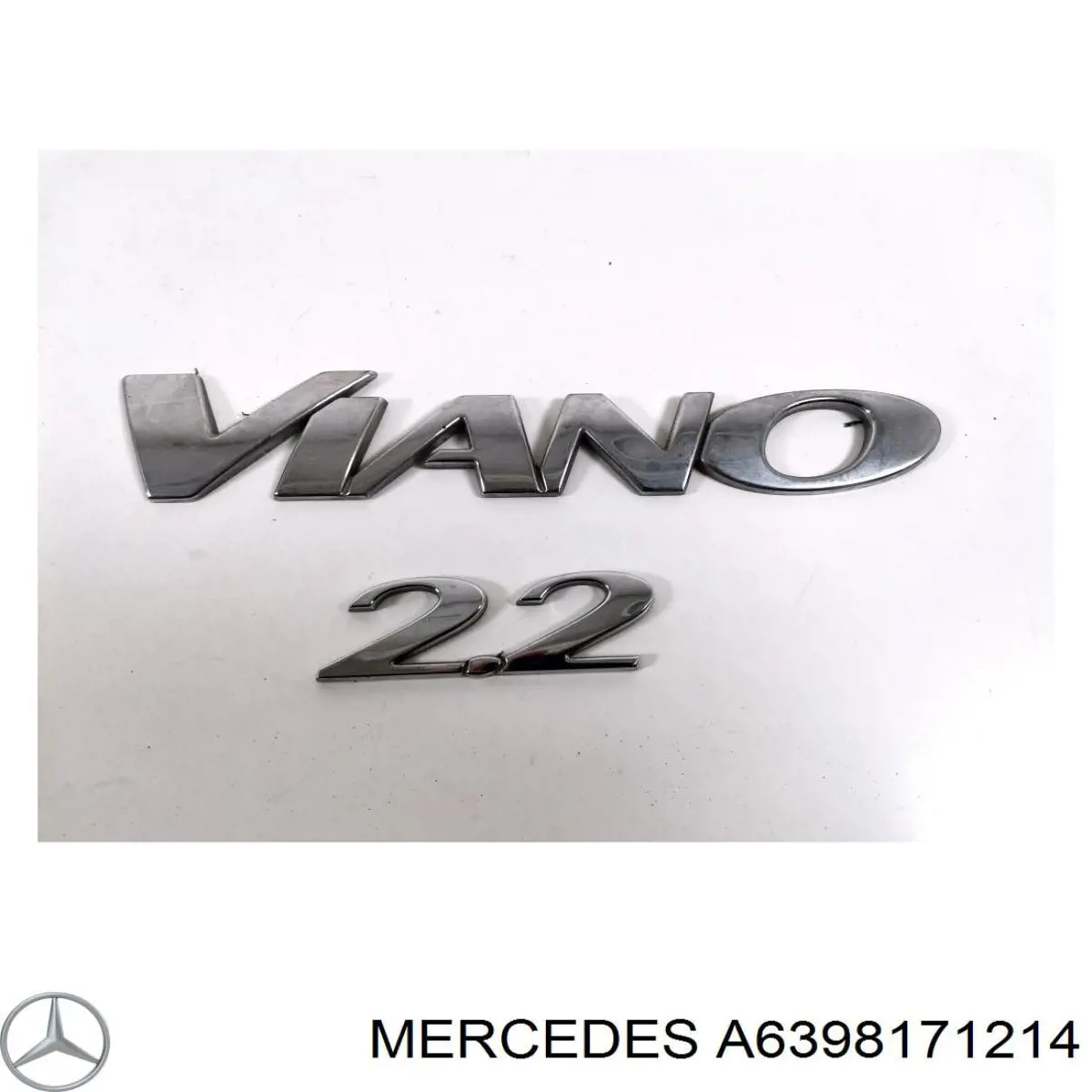 Купити A6398171214 Mercedes Емблема кришки багажника, фірменнийзначок