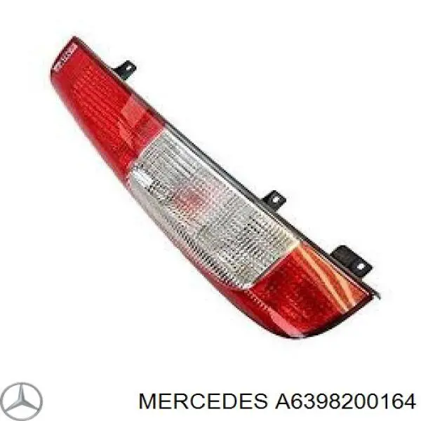 A6398200164 Mercedes ліхтар задній лівий