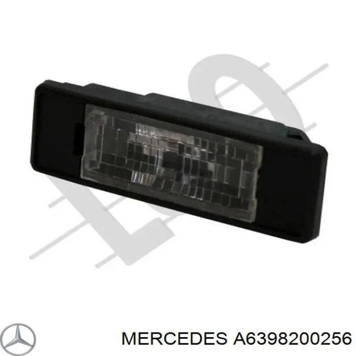 A6398200256 Mercedes ліхтар підсвічування заднього номерного знака
