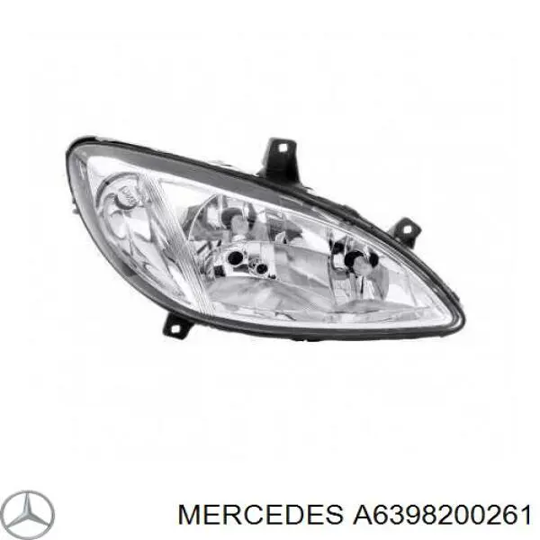 Основна фара - вставка Mercedes A6398200261 ціна, від 63.34 USD