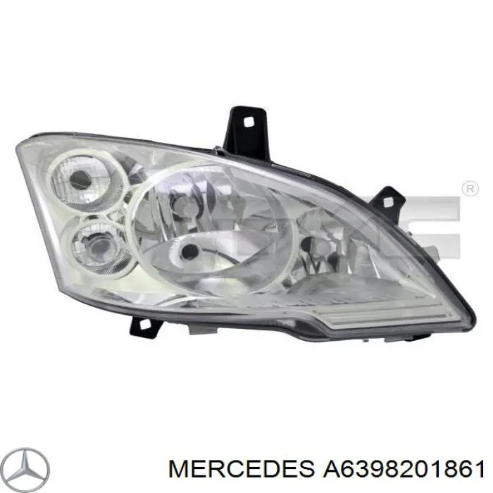 A6398201861 Mercedes Фара дальнього світла в зборі