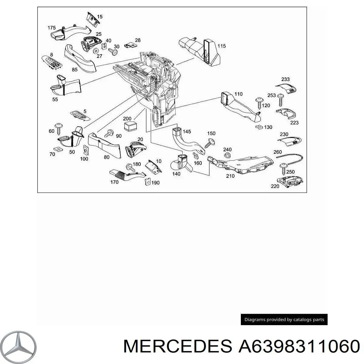 Купити A6398311060 Mercedes 