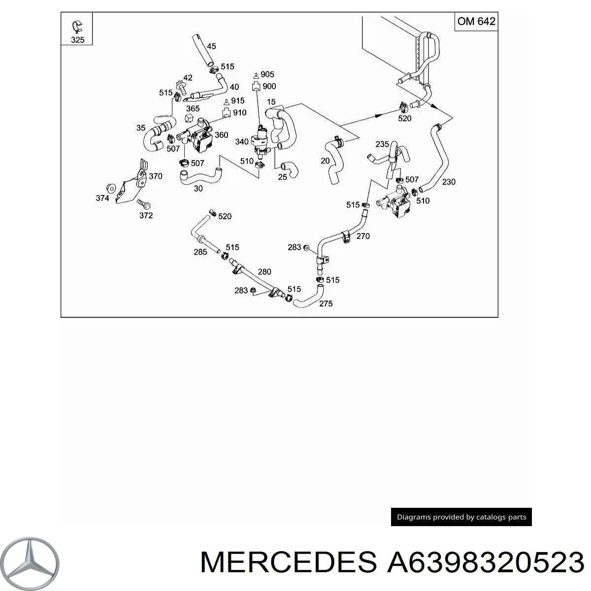  Mercedes A6398320523 ціна, від 19.56 USD