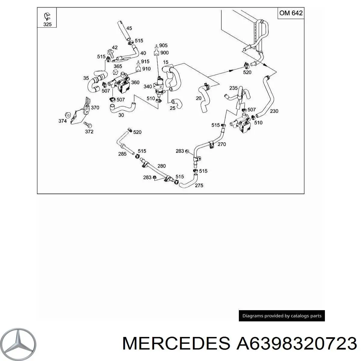  Mercedes A6398320723 ціна, від 7.40 USD