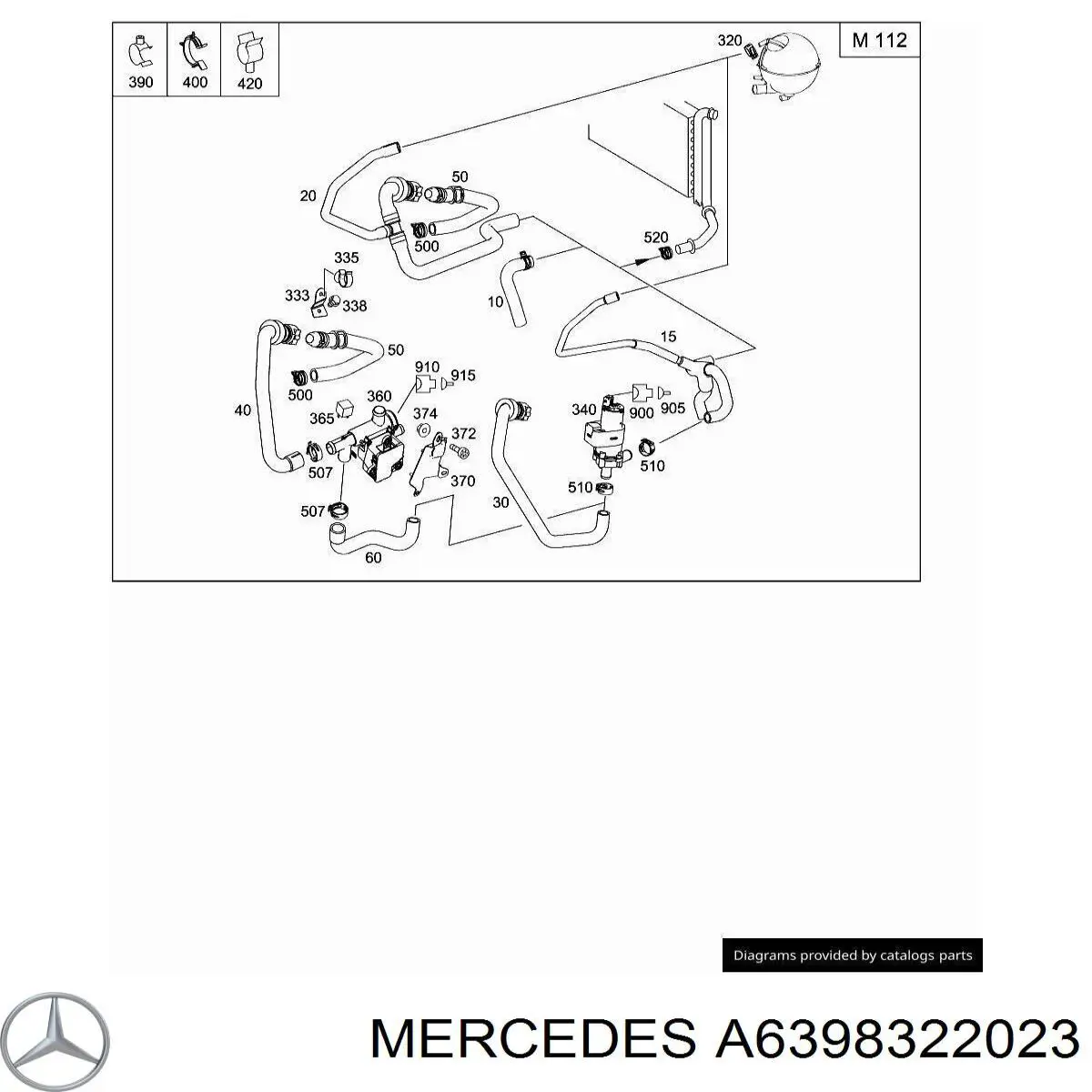  Mercedes A6398322023 ціна, від 1.90 USD
