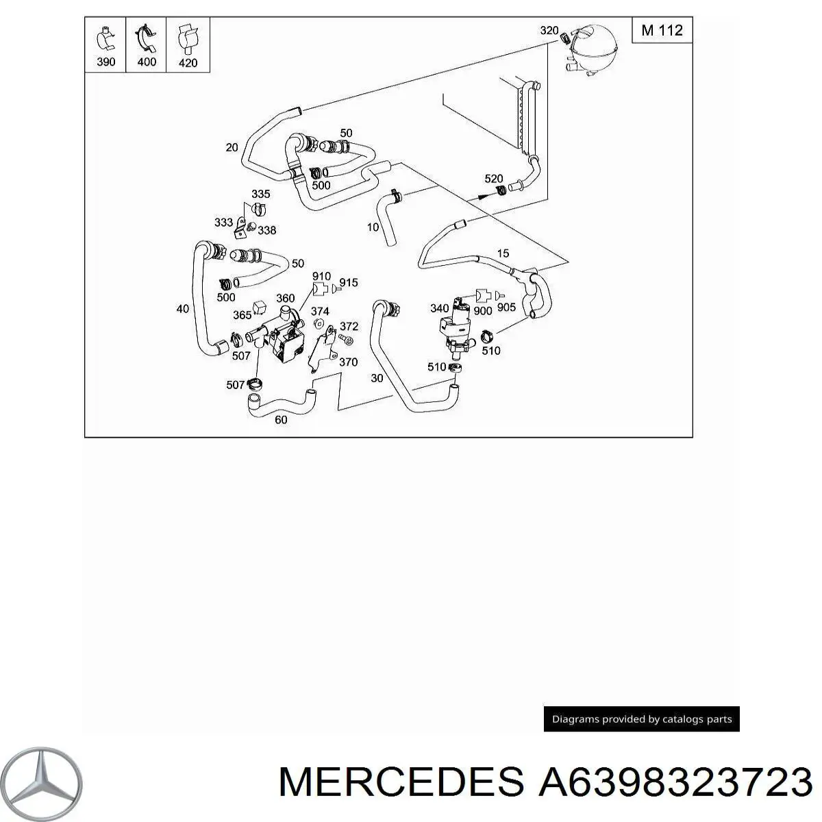  Mercedes A6398323723 ціна, від 4.05 USD