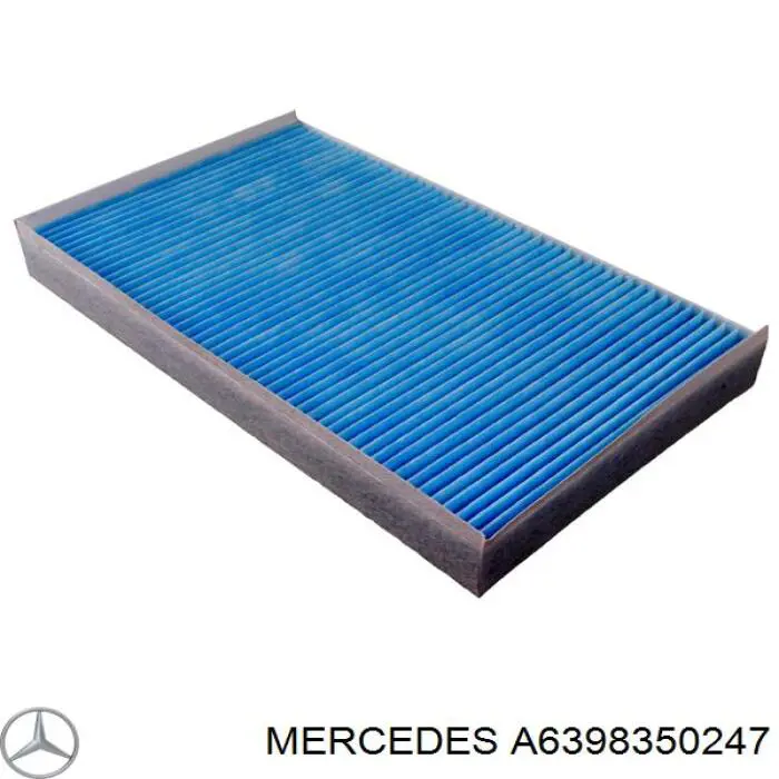 Фільтр повітряний обігрівача Mercedes A6398350247 ціна, від 7.36 USD