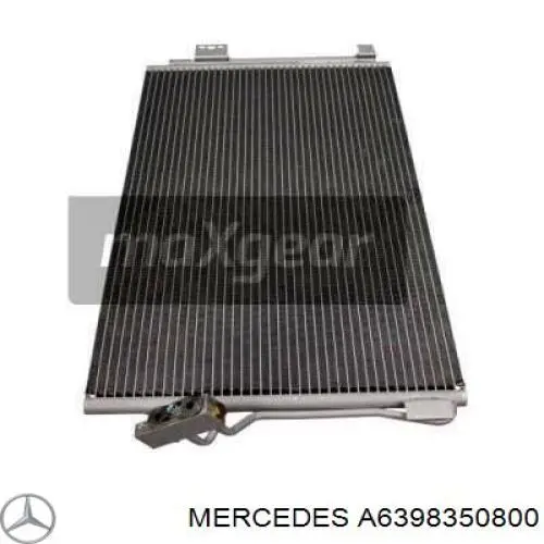 Радіатор кондиціонера A6398350800 Mercedes